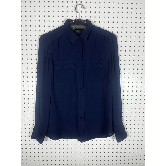J.Crew button down silk blouse size 4 - Picture 1 of 7